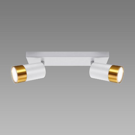 PUZON SPT GU10 2L WHITE/GOLD 04124 LS2 žibintas paveikslėlis