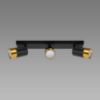 PUZON SPT GU10 3L BLACK/GOLD 04127 LS3 žibintas paveikslėlis