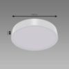 TOTEM LED C 24W NW WHITE 04090 PL1 lempa paveikslėlis