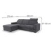 Kampinė sofa Bali Evolution 16 kairioji sofa su miegamąja vieta paveikslėlis