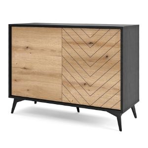 Paveikslėlis Diamond K104 komoda ąžuolo evoke/juoda