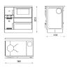 Viryklė Alfa therm 20 dešinioji su vandens apvalkalu 8,7 kW/14,2 kW paveikslėlis