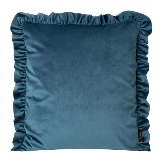 Aksominis užvalkalas 45x45 mėlyna/FALBANA 387645 paveikslėlis