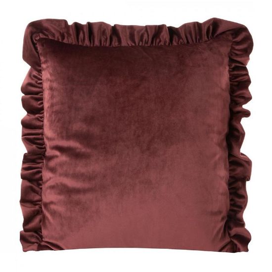 Velvet/25/N užvalkalas 45x45 raudonas apvadas 387651 paveikslėlis