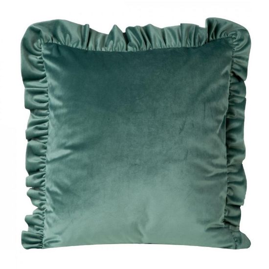 Velvet/25/O užvalkalas ant pagalvės 45x45 mėtų žalios spalvos atvartas 387652 paveikslėlis