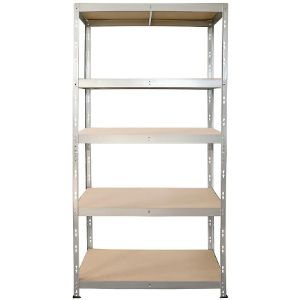 Paveikslėlis Kniedinis metalinis stelažas Stabil II cinkuotas 180x90x45cm - 250kg/5 lentynų