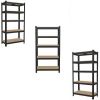 Metalinis sandėliavimo stelažas juodas 180x90c30cm 5 lentynos/175kg paveikslėlis