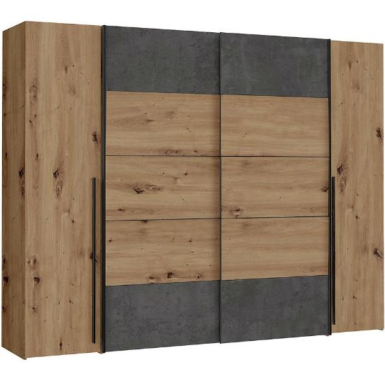 Narago 3 270 drabužių spinta NRGS82511-C752 Artisan Ąžuolas/Betonas paveikslėlis
