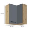 Virtuvės spintelė Infinity 54G UNI GREY paveikslėlis