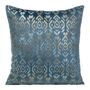 Paveikslėlis Laura užvalkalas 40x40 mėlynas auksinis 388509