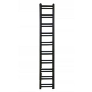 Paveikslėlis Łezka Retro ŁR 20/30 1840x300 mm vonios kambario radiatorius juodas