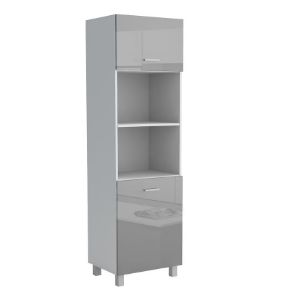 Paveikslėlis Virtuvės spintelė Lucjan 60KPM 2F 2100 LUX pilka