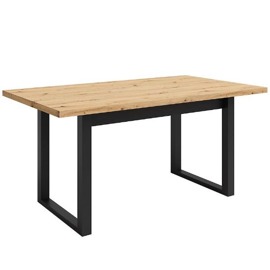 Max stalas Artisan ąžuolas / juodas matas 160x90 paveikslėlis