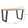 Cezario 138x67 stalas - Artisan paveikslėlis