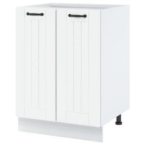 Paveikslėlis Virtuvės spintelė Lora d6p/l balta + fr. balta bb