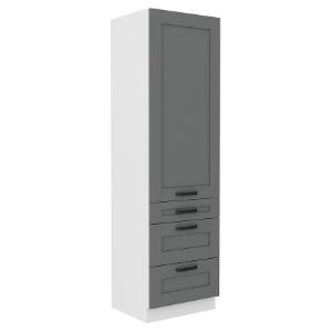 Paveikslėlis Virtuvinė spintelė Luna dustgrey/balta 60DKS-210 3S 1F