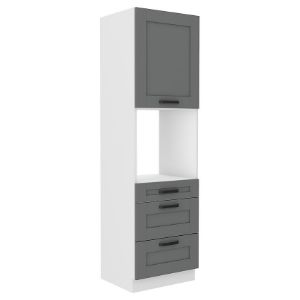 Paveikslėlis Virtuvinė spintelė Luna dustgrey/balta 60DPS-210 3S 1F