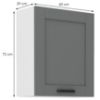 Virtuvinė spintelė Luna dustgrey/balta 60G-72 1F paveikslėlis