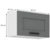 Virtuvinė spintelė Luna dustgrey/balta 60GU-36 1F paveikslėlis