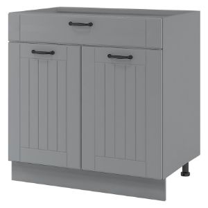 Virtuvės spintelė Lora ds8/1 pilka + fr. pilka bb paveikslėlis