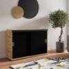 Komoda Retro 120 Craft/Black + Craft rankenos paveikslėlis