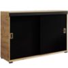 Komoda Retro 120 Craft/Black + Craft rankenos paveikslėlis