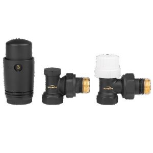 Juodas kampinis termostatinis komplektas paveikslėlis