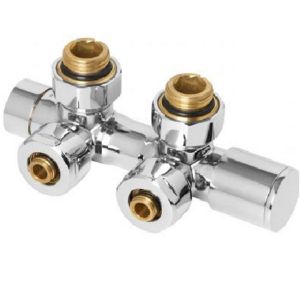 Komplektas duoplex ne termostatinei apatinei jungčiai chromas paveikslėlis