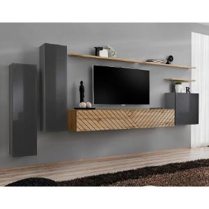 Rodyti išsamią informaciją apie Vitrina Switch I linija Grafitas/Wotan Vitrina Switch I linija Grafitas/Wotan paveikslėlis