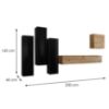 Vitrina Switch III Line Black/Wotan paveikslėlis