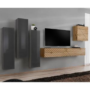 Paveikslėlis Vitrina Switch III Line Graphite/Wotan