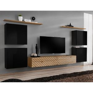 Paveikslėlis Vitrina Switch IV Line Black/Wotan