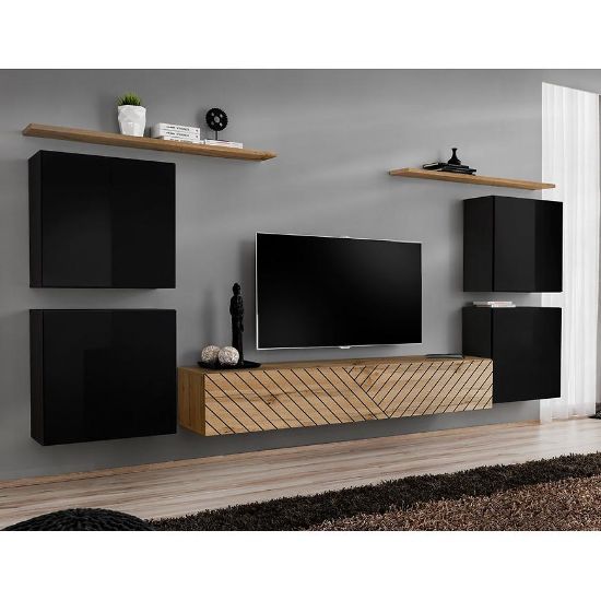 Vitrina Switch IV Line Black/Wotan paveikslėlis