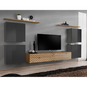Paveikslėlis Vitrina Switch IV Line Graphite/Wotan