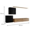 Vitrina Switch V Line Black/Wotan paveikslėlis