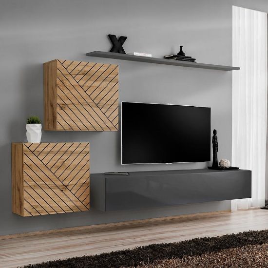 Vitrina Switch V Line Wotan/Graphite paveikslėlis