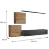Vitrina Switch V Line Wotan/Graphite paveikslėlis