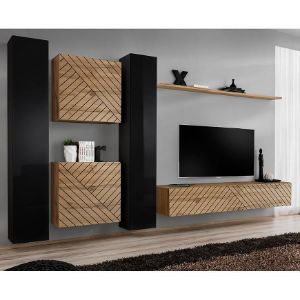 Paveikslėlis Vitrina Switch VI Line Juoda/Wotan