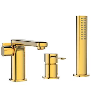 Rodyti išsamią informaciją apie 3 angų vonios maišytuvas trendas auksinis 3 angų vonios maišytuvas trendas auksinis paveikslėlis