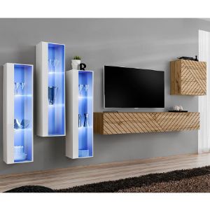 Paveikslėlis Vitrina Switch XIII Line White/Wotan