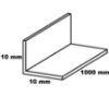 PVC kampinis strypas satininė pilka 10x10x1000 paveikslėlis