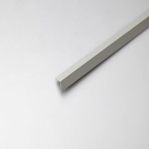 Paveikslėlis PVC kampinis strypas satininė pilka 20x10x1000