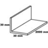 Aliuminio kampinis strypas juodas 30x30x1000 paveikslėlis