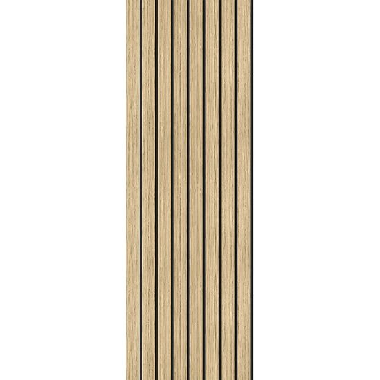Linijų frezuotas skydas ąžuolas 90x30 cm MDF paveikslėlis