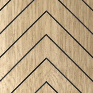 Paveikslėlis Quadro Abeto ąžuolo frezuota plokštė 40x40 cm MDF