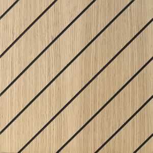 Paveikslėlis Quadro Diagonal frezuota plokštė ąžuolas 40x40 cm MDF
