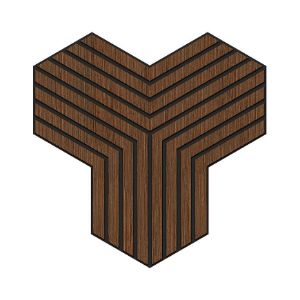 Paveikslėlis Frezuota plokštė Triguba venge MDF