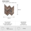 Lipni apdailos plokštė Mood Wood Angle paveikslėlis