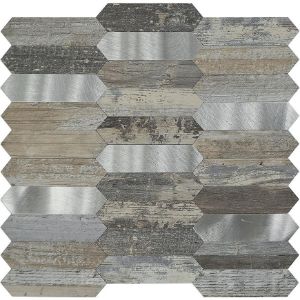 Lipni apdailos plokštė Mood Wood Silver paveikslėlis