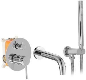 Rodyti išsamią informaciją apie Rea Lungo vonios maišytuvas paslėptam montavimui chromas + dėžutė Rea Lungo vonios maišytuvas paslėptam montavimui chromas + dėžutė paveikslėlis